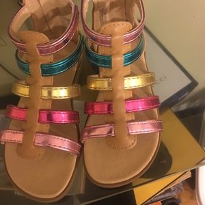 Open toe gladiator style sandals